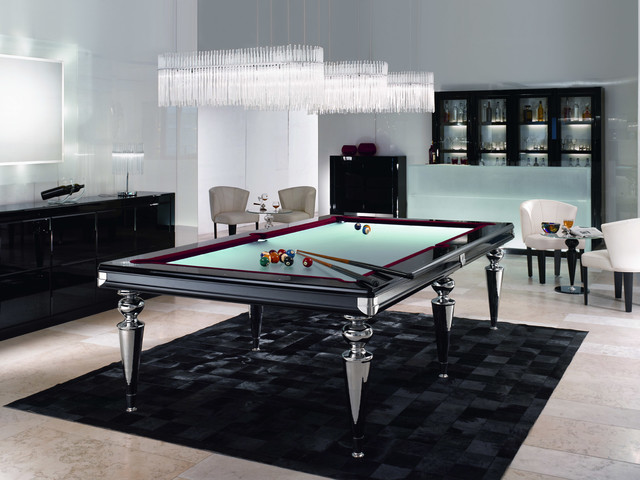 Glass Pool Table/Billiard Table - Contemporary - Family ...
