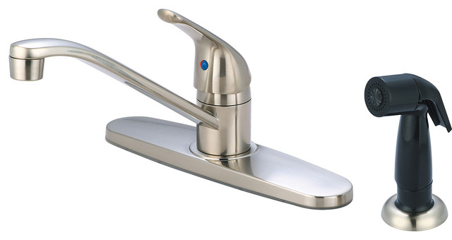 Elite Single Handle Kitchen Faucet, PVD Brushed Nickel