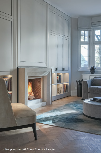 klassischer Stilkamin classique-salon