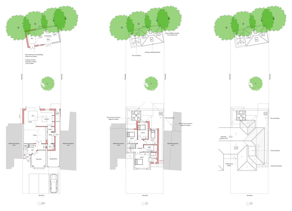 Demolition, construction and extension