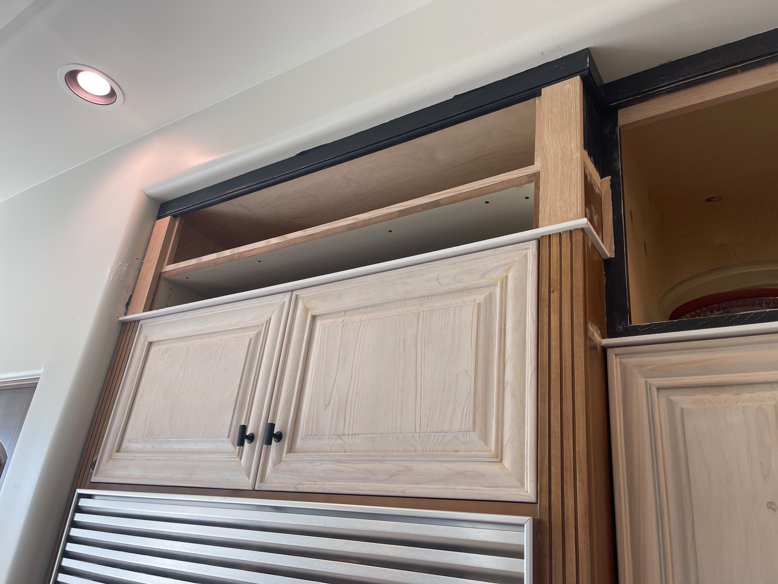 Two Tone Kitchen Reface and Partial Build