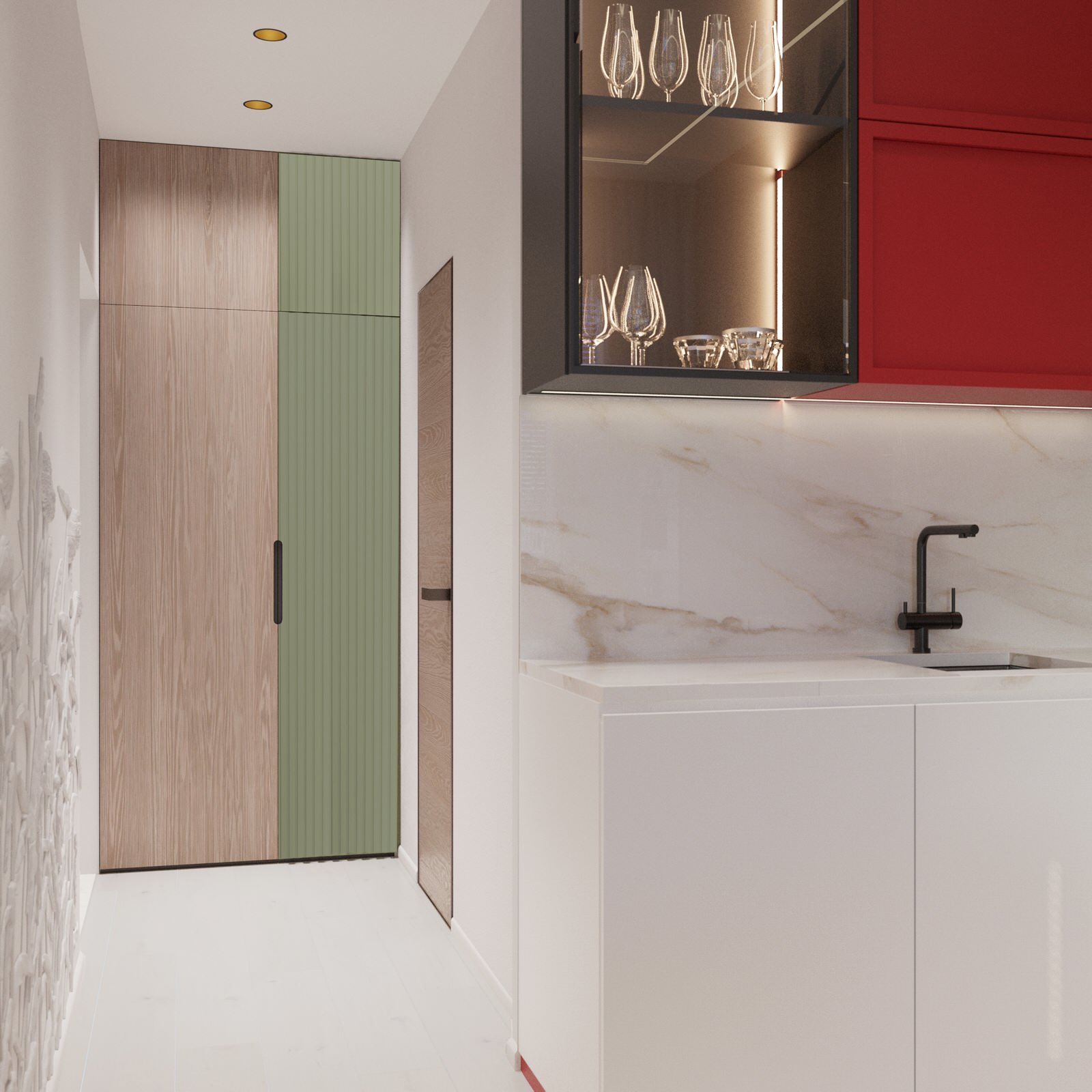 Небольшая уютная квартира расположенная в живописном месте  города