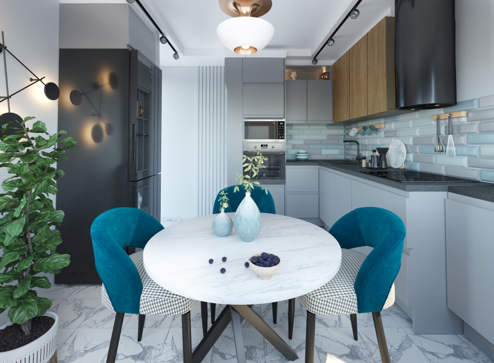 Кухня с эркером