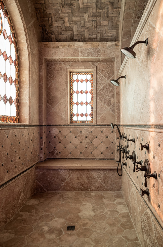 Tuscan home design photo in Austin