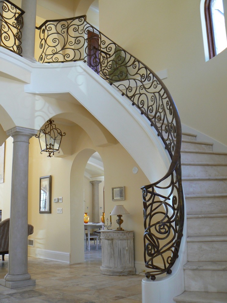 Inspiration for a mediterranean staircase in Boston.