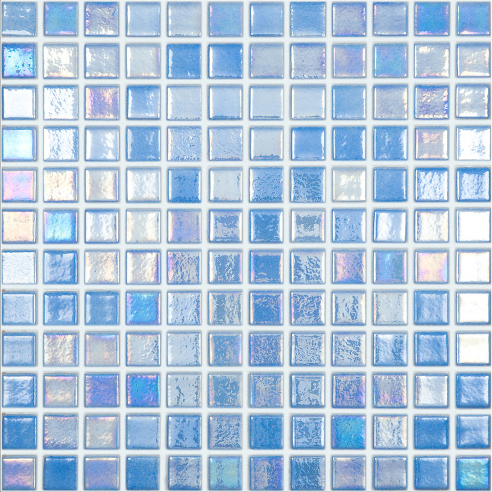 12.5"x12.5" Shell Azure 552 Glass Tile