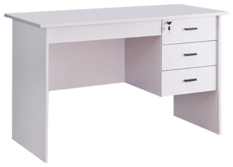 Computer Desk,Office Computer Workstation For Home Office Furniture With 3 Locks 