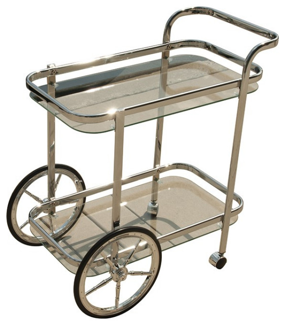 Modern Rolling Bar Cart Serving Trolley Contemporary Bar Carts by