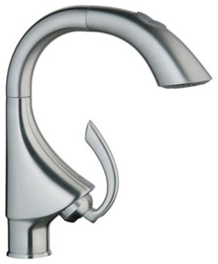 K4 Eco Friendly Single Handle Single Hole Bar Faucet with Dual Spray Pull Out