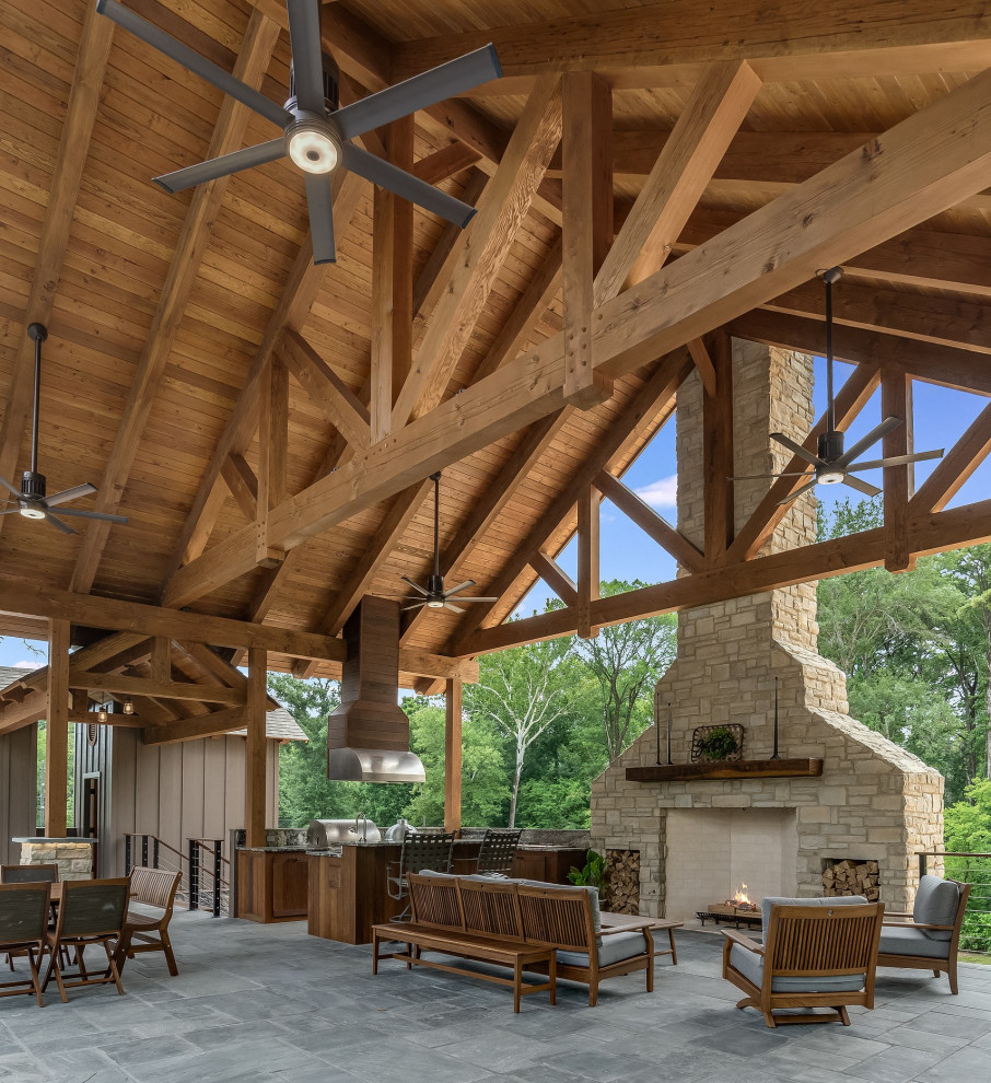 Timber Frame Outdoor Kitchen