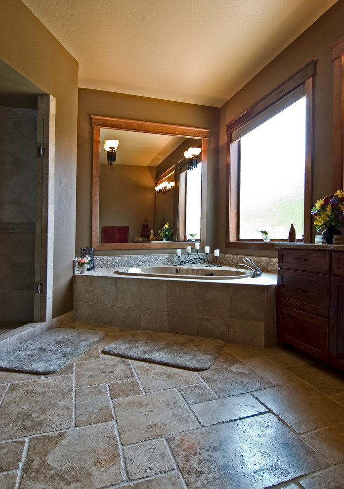 Example of a mountain style bathroom design in Seattle