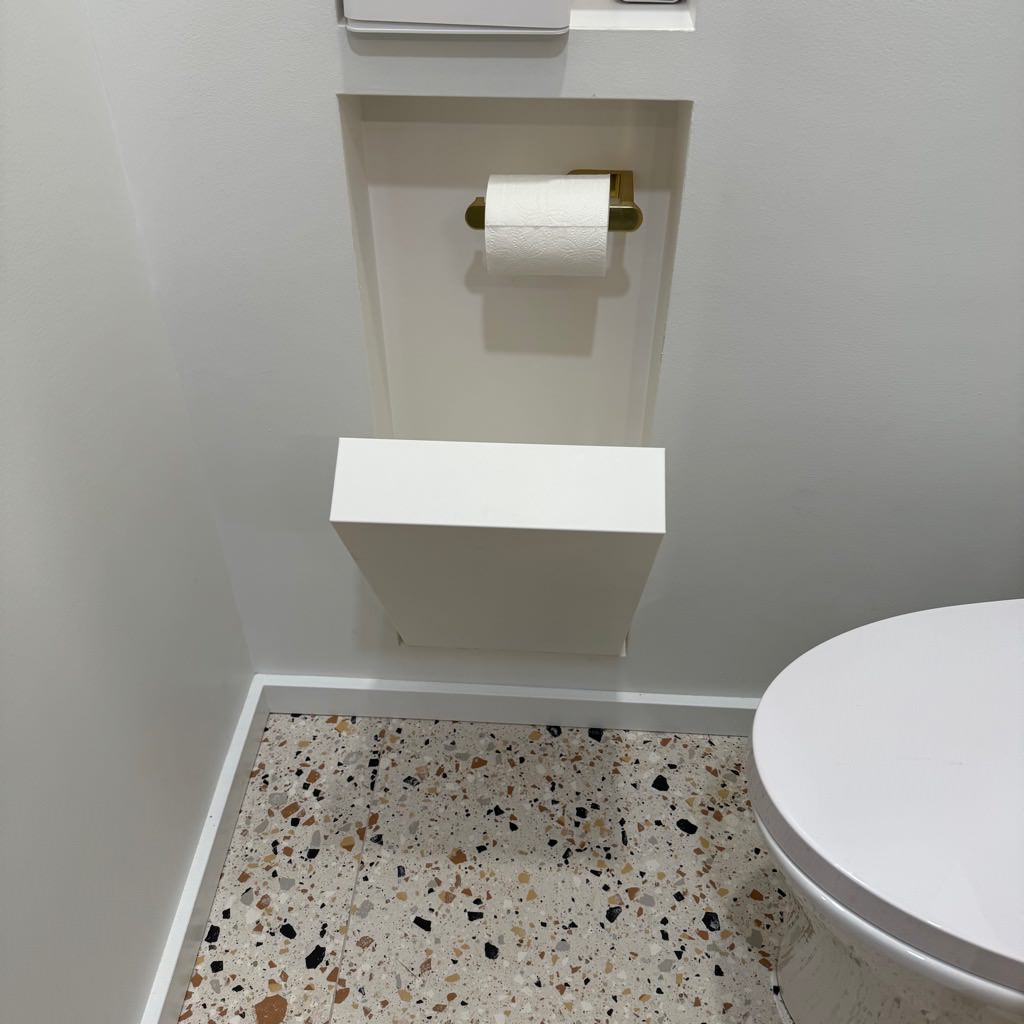 Blissful Emerald Green and Gold Bathroom