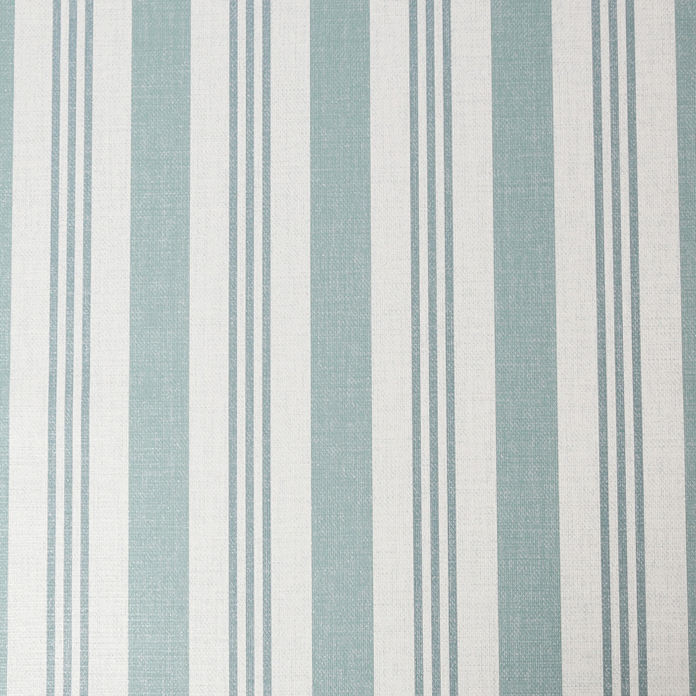 Glitter Stripe Duck Egg Wallpaper Contemporary Wallpaper by