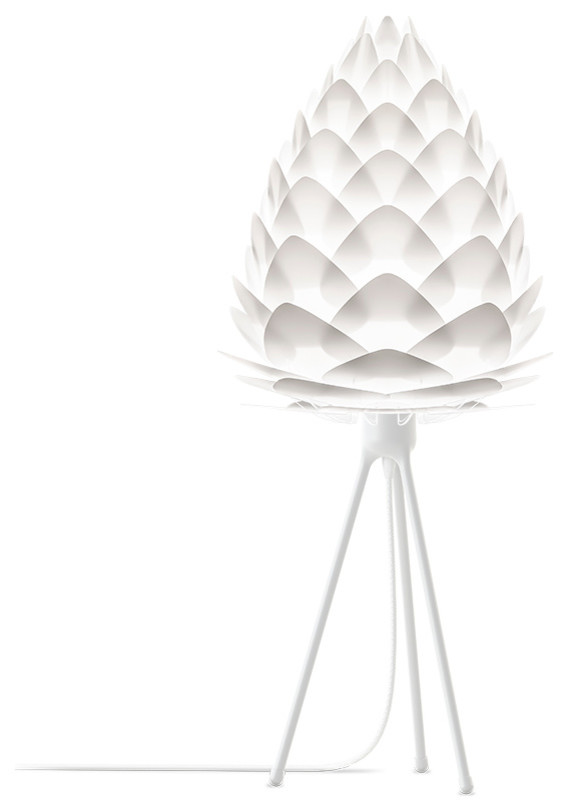 Conia 27" H Table Lamp, White/White