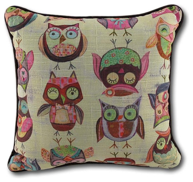 Wendy Bentley Give a Hoot Owl Accent Pillow 10 In.