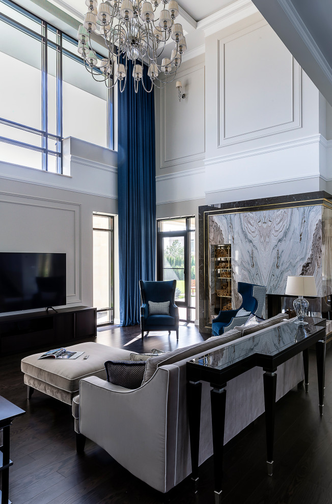 Большая гостиная со вторым светом