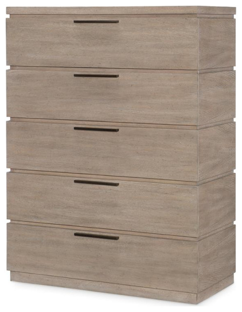 Milano by Rachael Ray Five Drawer Chest in Sandstone Finish Wood