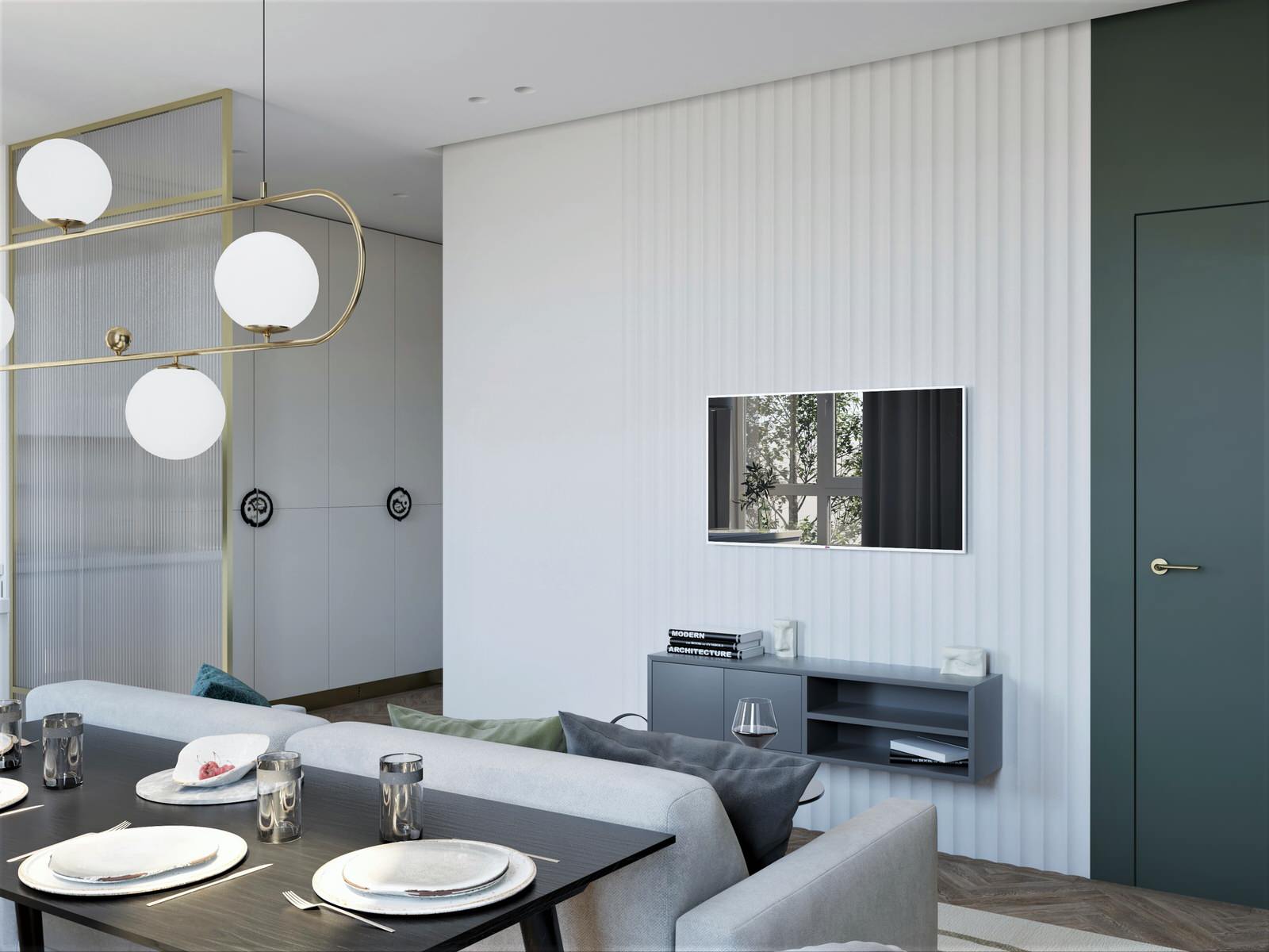 Двухкомнатная квартира площадью 66,3 м2 в ЖК Фестиваль Парк