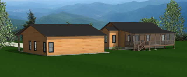 Mountain Time Addition rustic-rendering