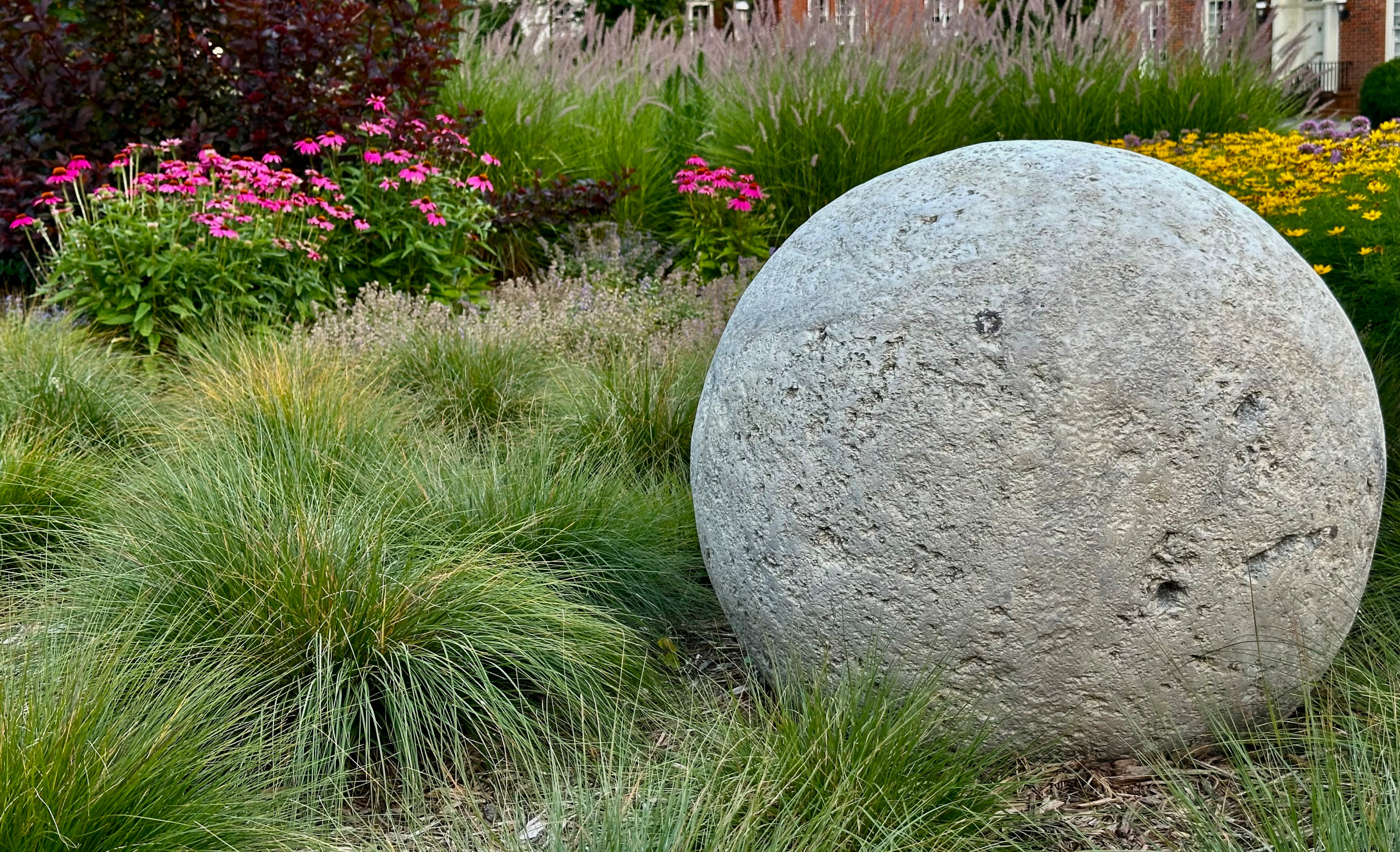 Prairie dropseed and sphere.