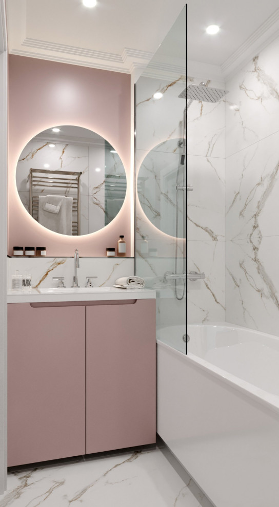 Дизайн проект квартиры "Пудра"