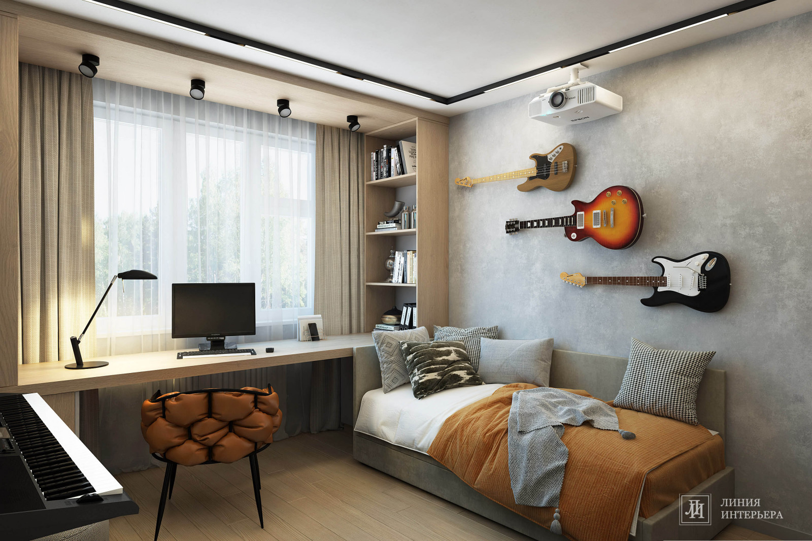 Дизайн комнаты для парня