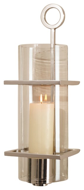 Circle In Square Wall Sconce Transitional Sconces By Hedgeapple - Brushed Nickel Candle Wall Sconces Circle In Square Wall Sconce Transitional Sconces By Hedgeapple - Brushed Nickel Candle Wall Sconces