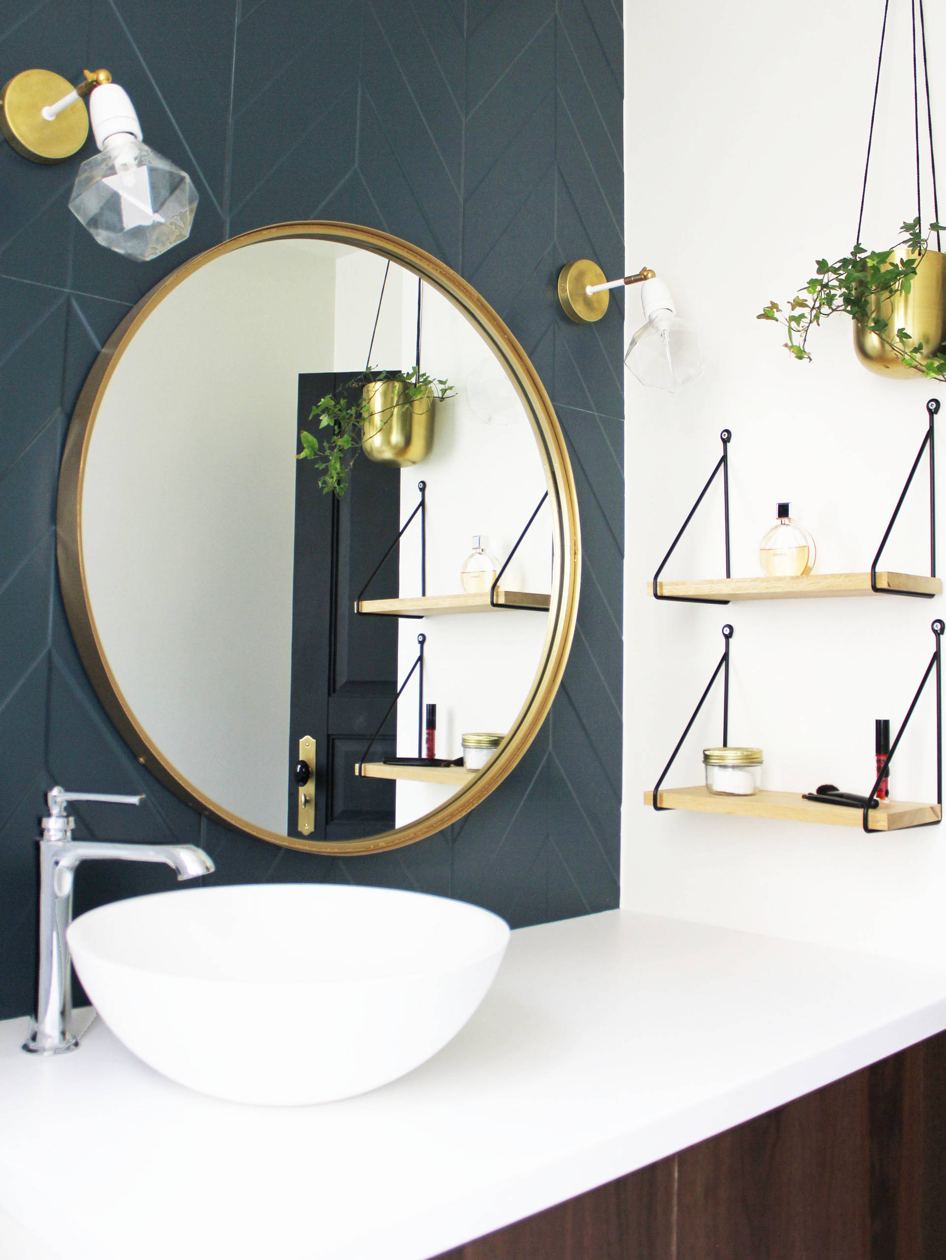 Neue Design Miroir De Salle De Bain Rectangulaire Double Couche