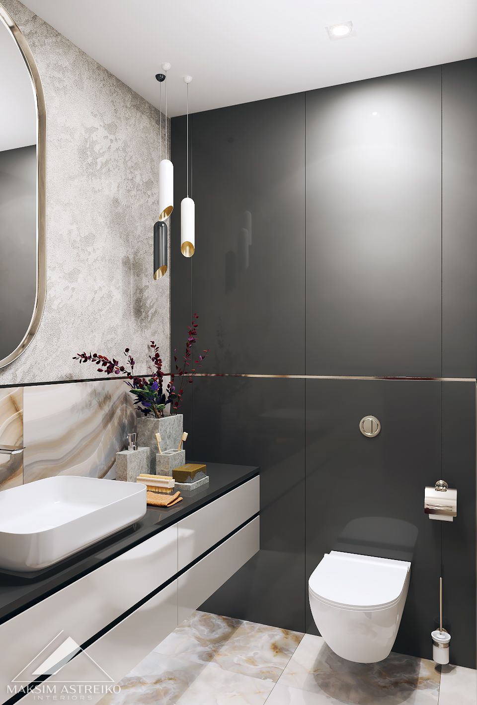 Современный интерьер с элементами арт деко