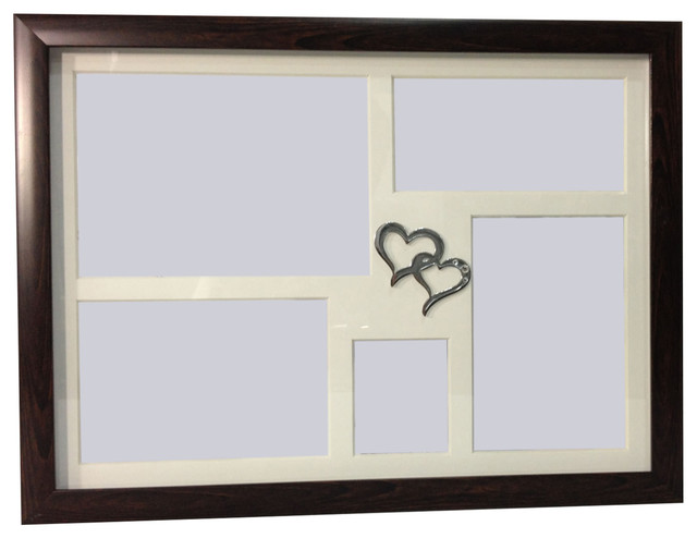 Elegance 40th Anniversary Collage Photo Frame With Double Heart 40th Anniversary Collage Photo Frame