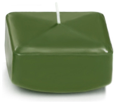Set of 18 - Yummi 2.25" Green Tea Square Floating Candles