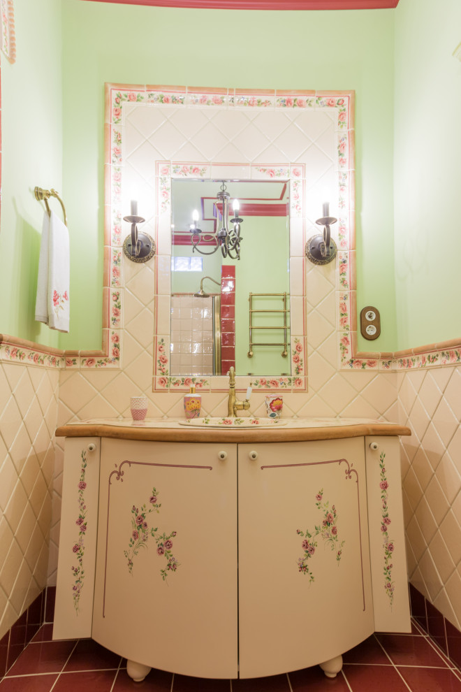 Интерьер гостевого дома в стиле Прованс. Интерьер бассейна (150 кв м)