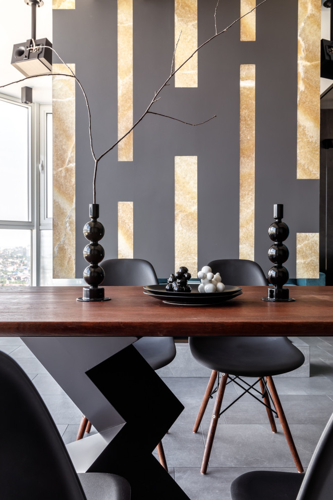 Квартира с бирюзовым акцентом