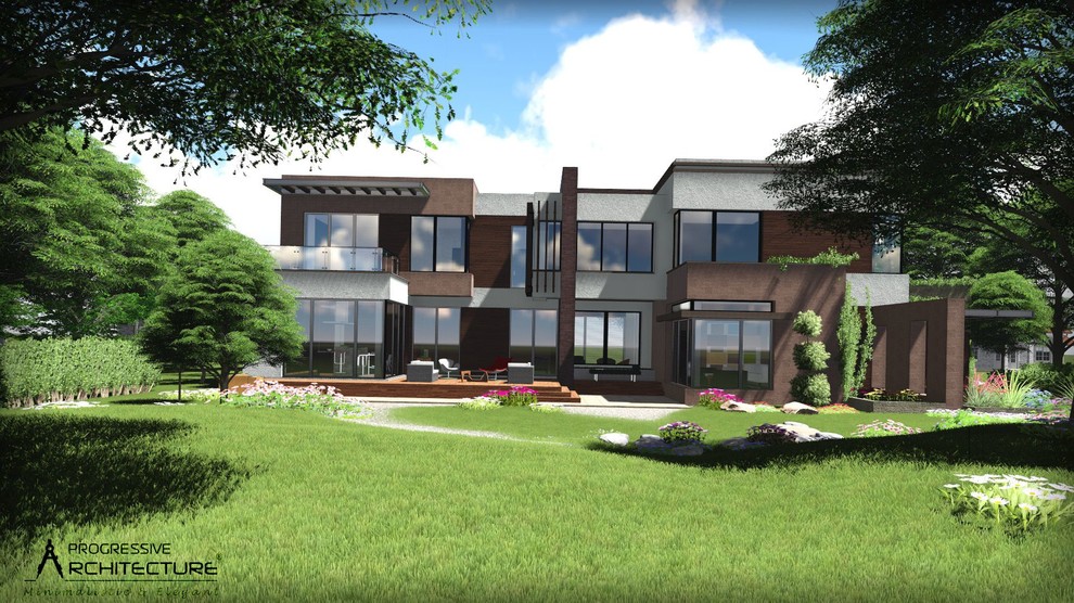 Необычный дом в стиле хай-тек