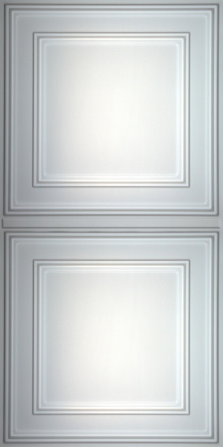 Stratford White Ceiling Tiles Set Of 5 Contemporary Ceiling
