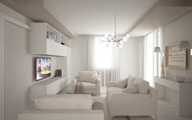 INTERIOR DESIGN - open space ma non troppo modern-living-room