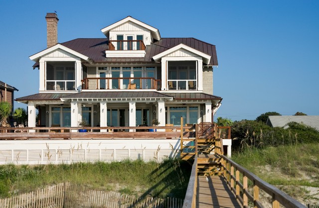 North Litchfield Beach Oceanfront coastal-house-exterior