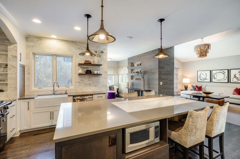 Modern Rambler Makeover - Transitional - Kitchen - Minneapolis - by ...