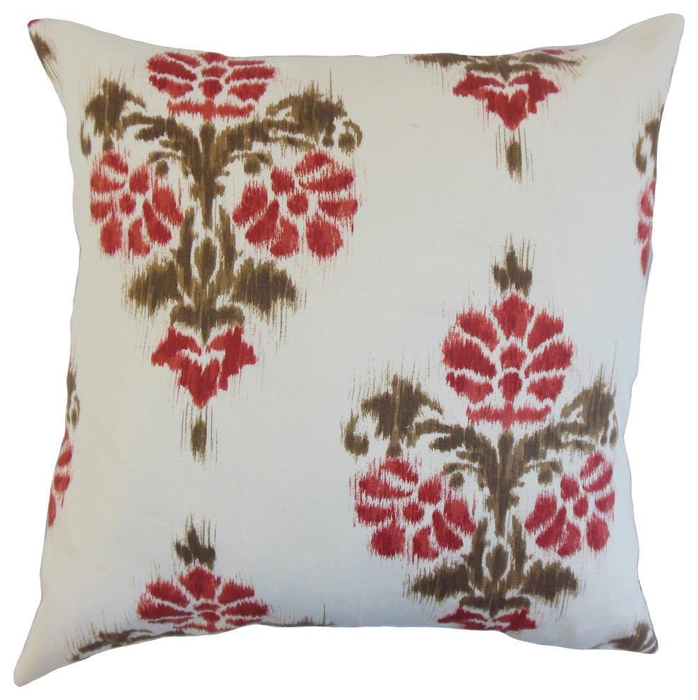 The Pillow Collection Yanisin Floral Throw Pillow Cover