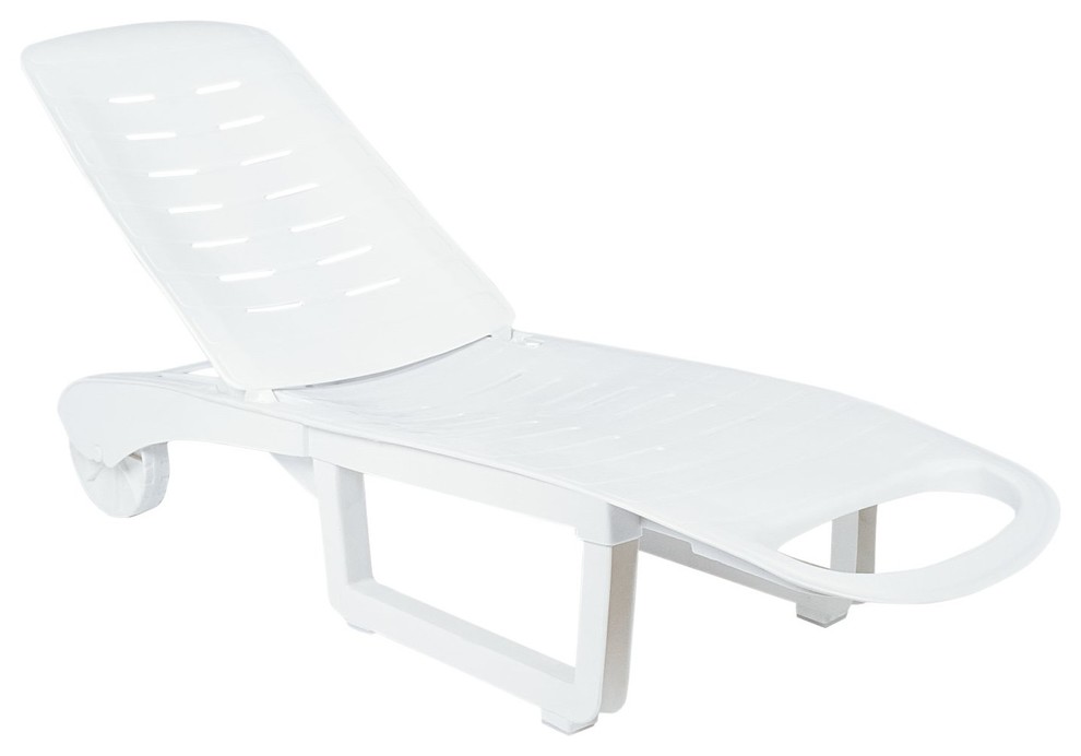 Compamia Sundance Pool Chaise Lounges, Set of 2, White