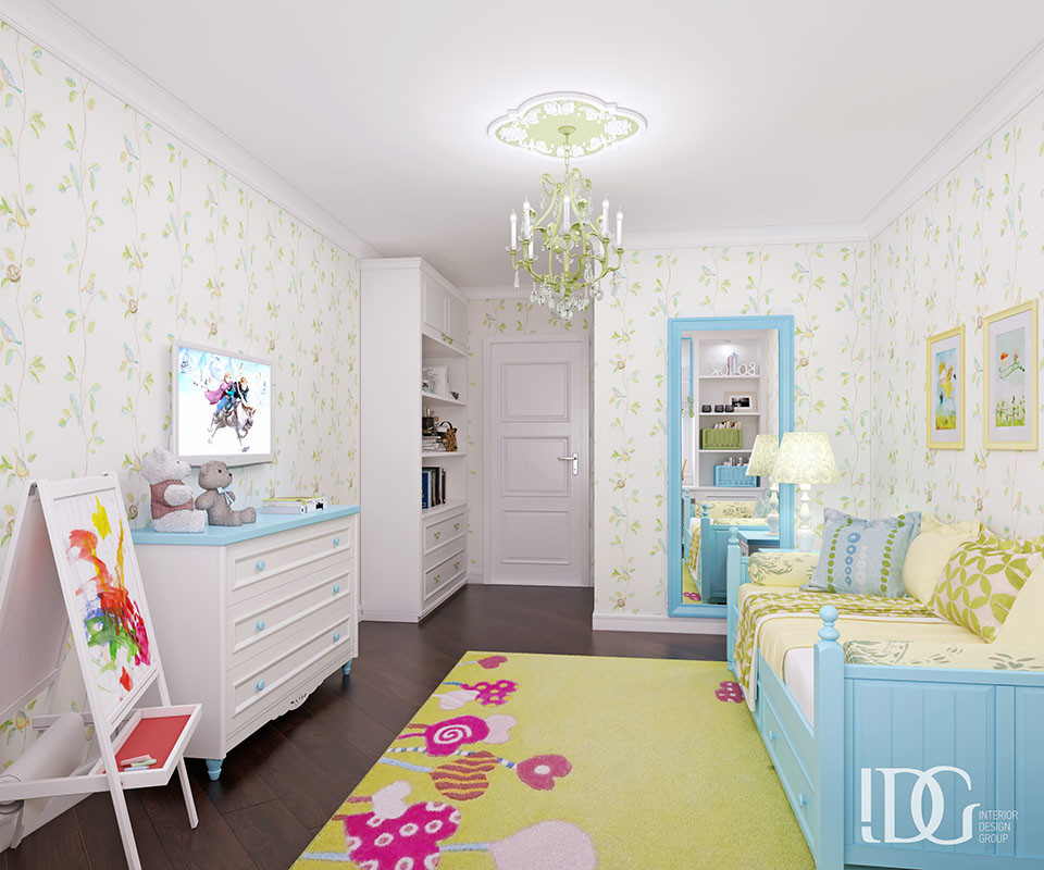 Легкий интерьер с небесными нотками