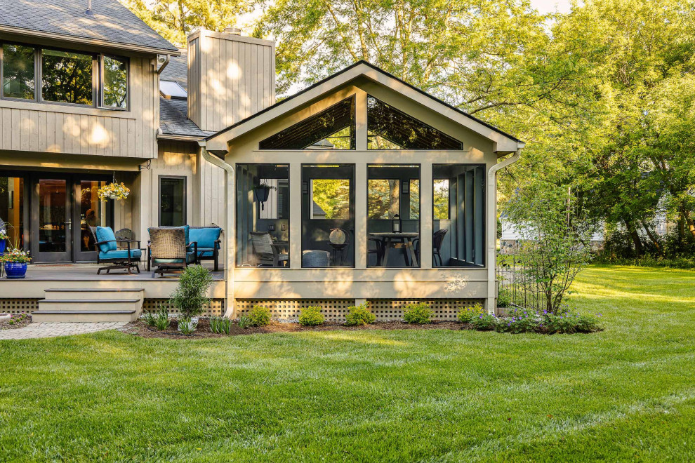 Screened Porch Retreat in Ann Arbor Contemporary Porch Detroit