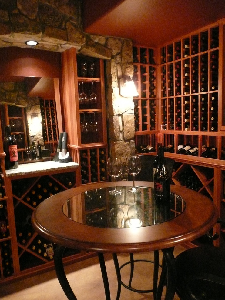 Eclectic wine cellar in Denver.