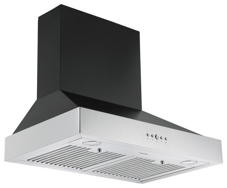 900mm black rangehood