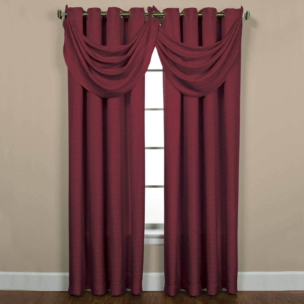 Sutton Grommet Bourdeaux Curtain Panel Pair