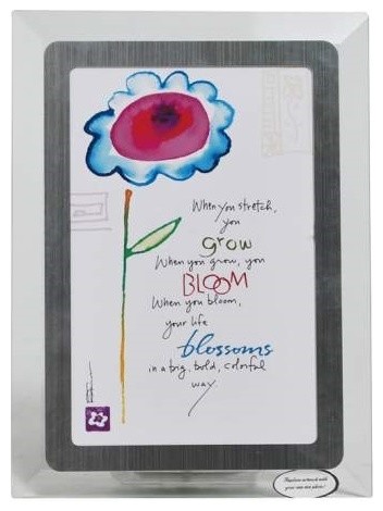 4 x 6 Colorful Life Blossoms Musical Photo Frame with Light Edges
