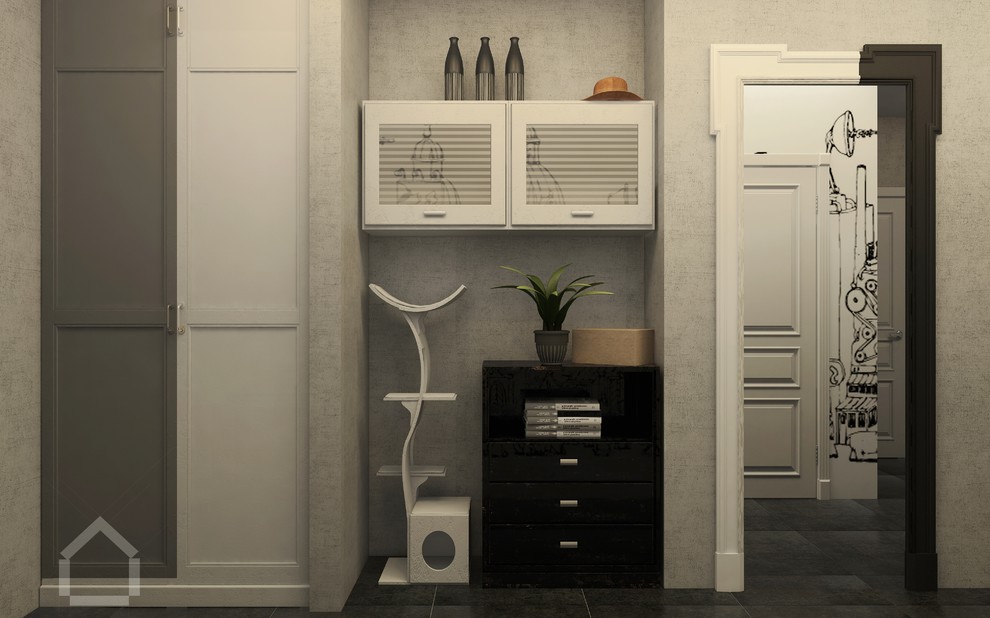 Дизайн интерьера 3-х комнатной квартиры- прихожая