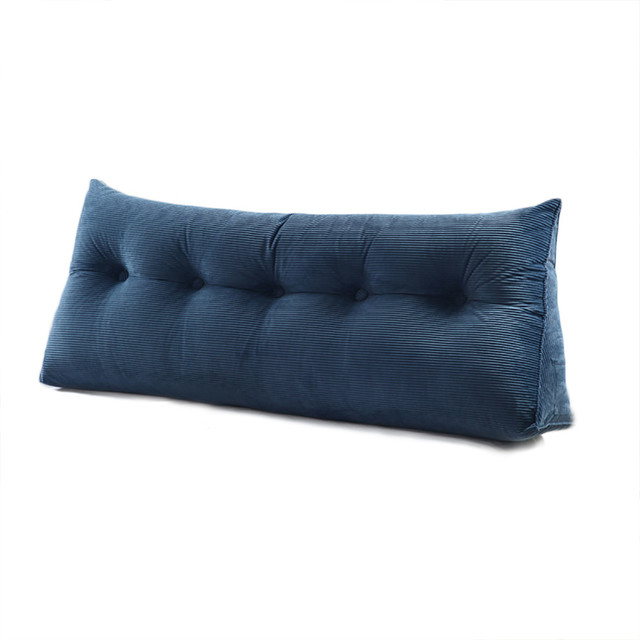 Wedge Pillow, Headboard Cushion, Jean Blue Contemporary Bed Pillows
