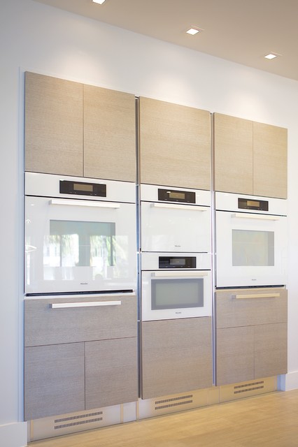 Cabinets Flush Installed Into Wall modern-koek