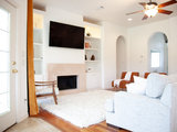 Transitional Family Room Southeast Texas Starter Home